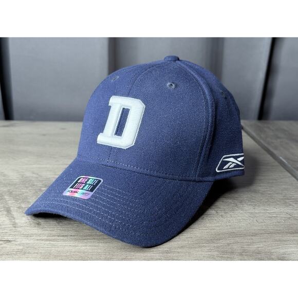 Dallas Cowboys Baseball Hat, Stretch Cap, D Logo NFL Authentic Sideline - Reebok - Picture 1 of 7